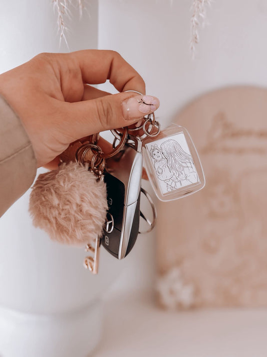 Porte clé + illustration ✨ Pack accessoire souvenir