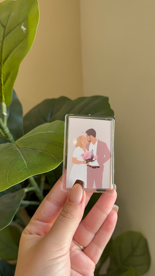 Magnet aimanté personnalisé (petits) - 7x4,5cm