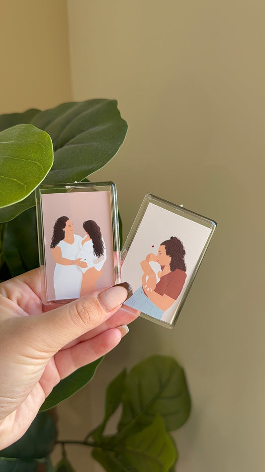 Magnet aimanté personnalisé (petits) - 7x4,5cm