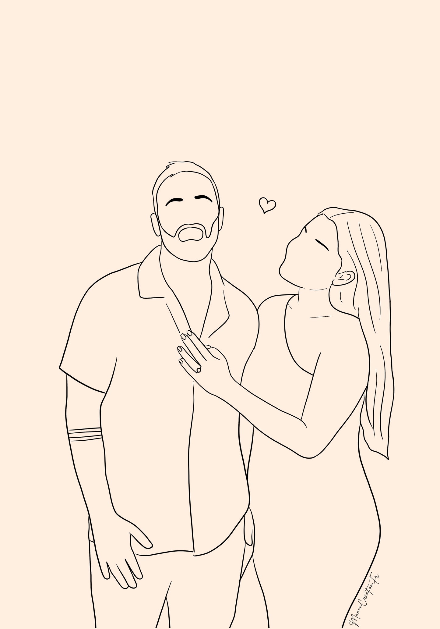 Portrait numérique - Contours & Line Art