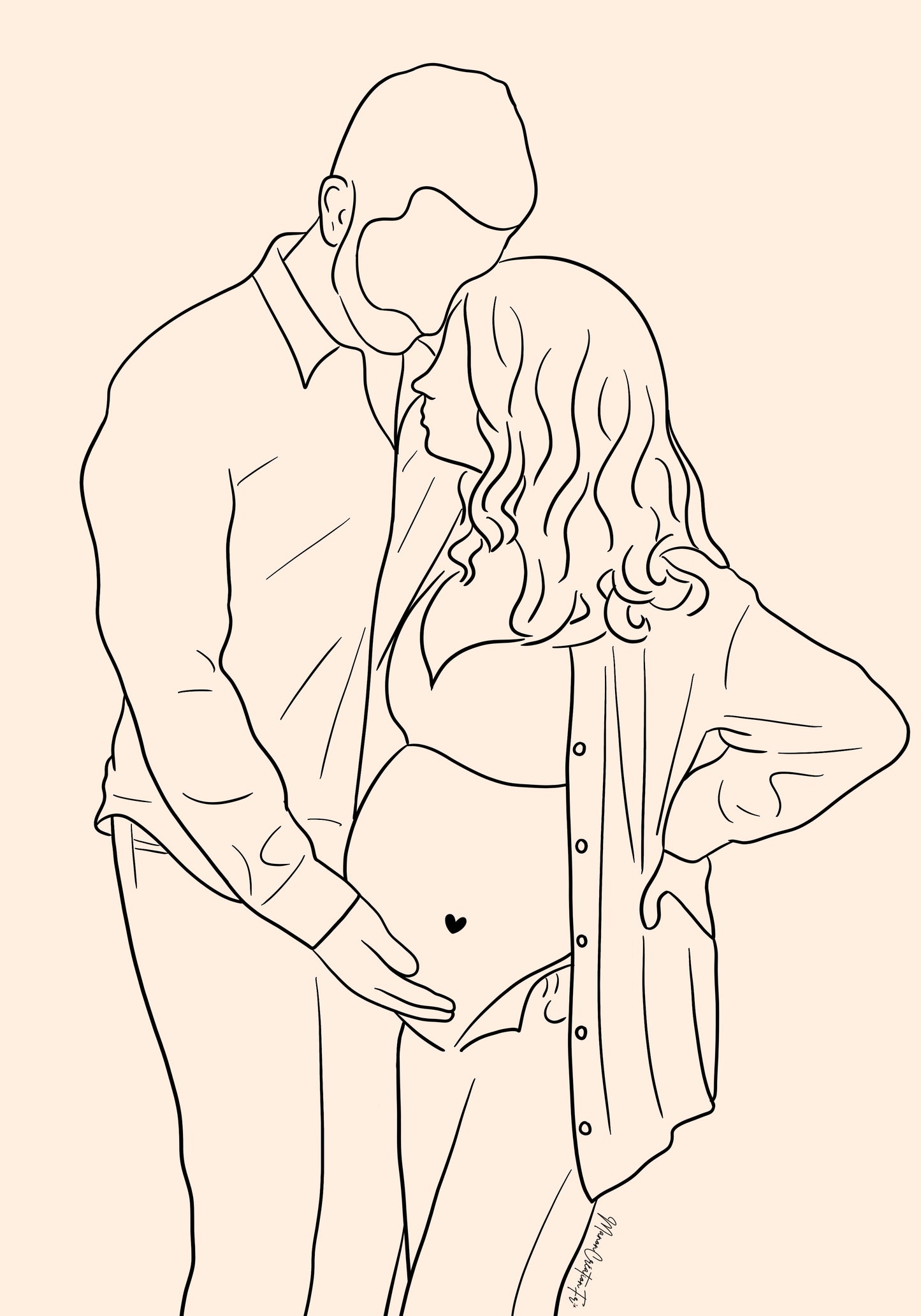Portrait numérique - Contours & Line Art